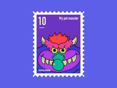 Monster 插画 活版印刷 设计