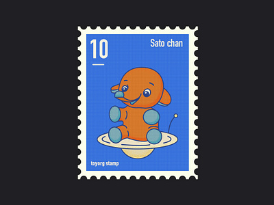 Satochan stamp 平面 插画 设计