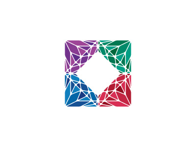 Gemology Logo amethyst crystal diamond emerald gem gemstone geometric jewellery jewelry logo logomark mark polygon rhinestone ruby sapphire square triangle vector