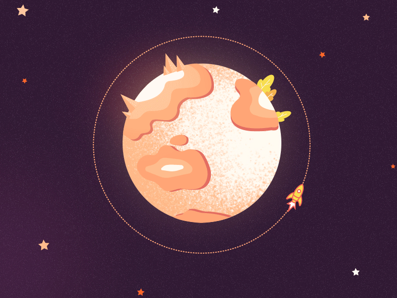 Planet Mc animation art gif graphic illustration space vector