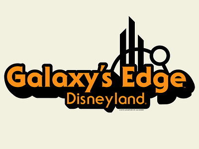 Galaxy's Edge Retro Type design disney disney art disneyland galaxys edge graphic art illustration star wars type type art type lockup type logo typogaphy ui vector vintage vintage inspired