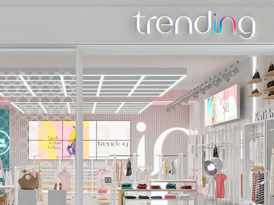 Store facade — Trending® brand branding design fashion identity letter logo logotype panama type typography