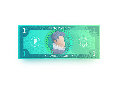 One Dollar award banknote bill bucks character character design dollar icon money payment