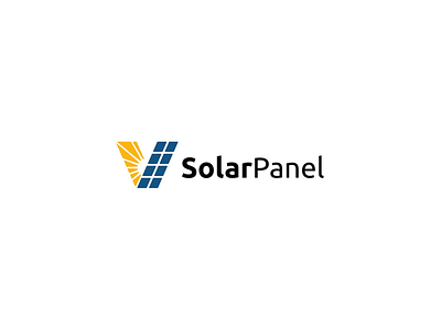 Solar panel logo panel solar