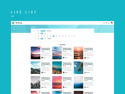 Live List ui web