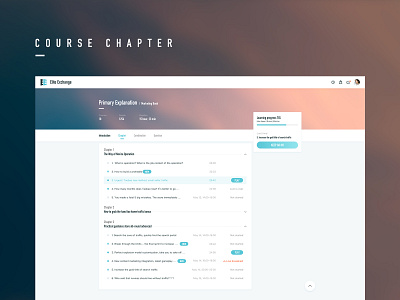Course Chapter ui web