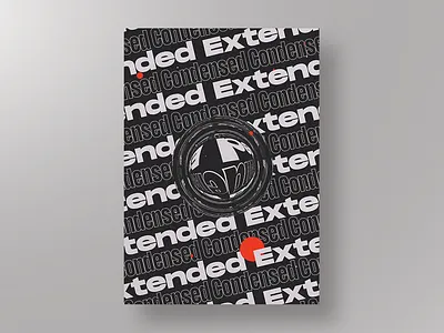 Daily poster 13 - Condensed & Extended art clean daily design graphic illustration minimal poster poster art typography vector