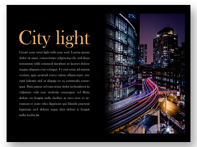 City light city graphic layout light powerpoint template text typography