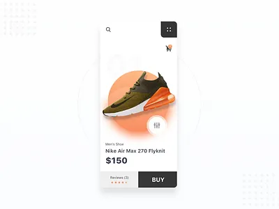 Kik's Store Concept app clean layout mobile nike shop store uidesign ux ui webdeisgn