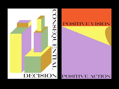 poster abstract color design flat geometic illustration poster simple typography vector