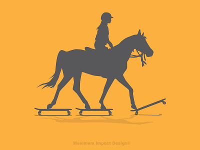 Horses and Skateboarding come together badass crossfit endurance riding horses illustration logo love santa cruz skateboarding skating strong women