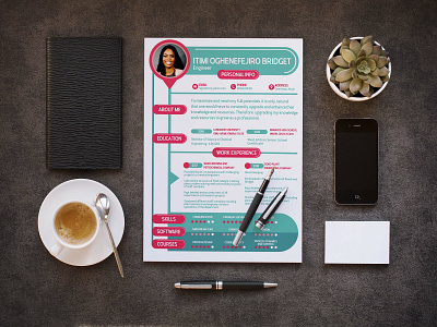 Feji Cv Mockup branding design illustration investment job application job cv resume builder resume creative typography