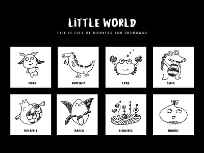 Llittle World design illustration