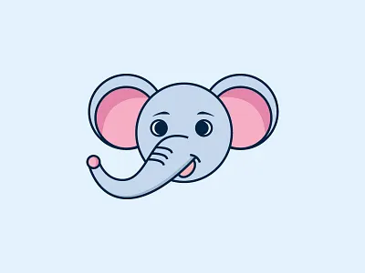 Elephant Character Design animal illustrative branding design character concept character mascot cute fun elephant logo funny elephant icon logotype identity read illustration logo mascot design school symbol