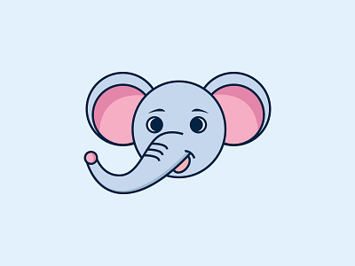 Elephant Character Design animal illustrative branding design character concept character mascot cute fun elephant logo funny elephant icon logotype identity read illustration logo mascot design school symbol