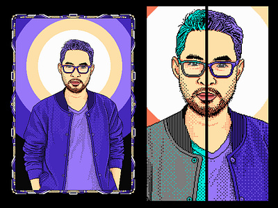 Portrait #2 8bit debut illustration pixel art portrait art retro