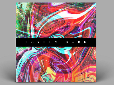 Lovely Dark - Album Cover abstract album album art album artwork album cover album cover design calm cloud color design geometry gradiant illustration kev andré perrin light mix paint space