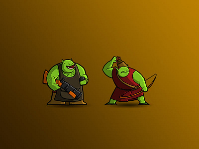 Orcs 2 art cartoon digital art digital drawing drawing fantasy golbin illustration orc photoshop