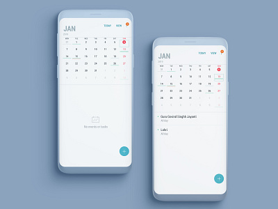 Daily UI Shot #003 calendar clean note9 samsung galaxy uidesign uipractice work