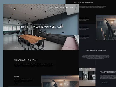 Let's Build Your Dream Home art direction design graphicdesign typography ui uidesign web webdesign