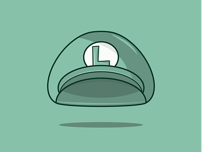 Luigi's Hat adobe illustrator design graphic design green illustration luigi mario mario brothers mariobros nintendo vector