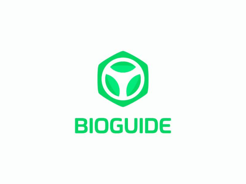 Bioguide ! animated animation app brand branding diet food geometric gif green health healthcare icon leaf logo logo design logodesign mark nature symbol