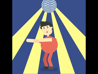 Dance Moves GIF animation character animation character rig character rigging flat design illustration