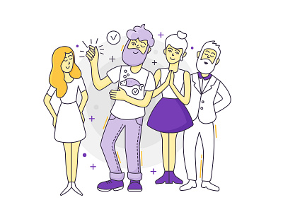 Team illustration vector