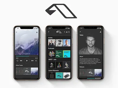 Anjuna Application design adobe xd adobexd anjuna application ui deep house music app music player app trance uidesign uiux uiuxdesign uiuxdesigner ux design uxui xd