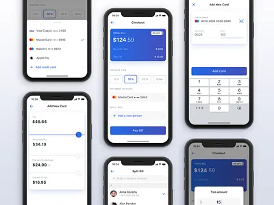 Split Bill App – Concept business concept design mobile payment app simple split ui user interface