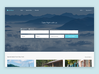 Flight Booking flight flight booking landing page travel ui web website