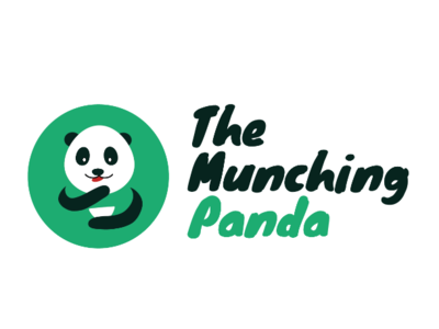 Munching Panda Logo branding design logo vector