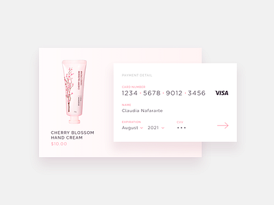 Daily UI #002 - Checkout checkout concept daily ui 002 design desktop design minimal pink ui