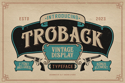 Troback Typeface design font fonts letteing typeface