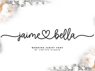 Free Font - Jaime Bella - Wedding Branding Font branding design font design fonthandwriting handlattering illustration letteringfont script lettering typography ui wedding