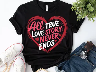 Valentine's T-shirt Design bulk t shirt design clothes clothing couple cute design eps graphic design hearts kindergarten love story romance romantic t shirt design tee typography valentine valentines day