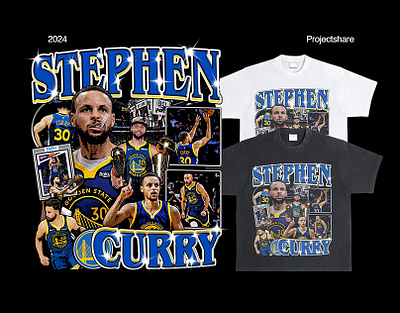 Stephen Curry T-shirt Merch Concept Design basketball bootleg design graphic design merch nba steph curry stephen curry t shirt tshirt design