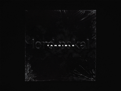 Tangible by Lord Pakal / Front album album artwork album cover black and white cd cd art dark typography typography art