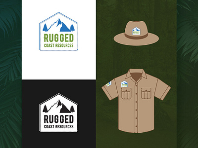 Rugged Coast branding design identity logo typography