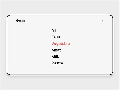 Menu page menu bar web 设计
