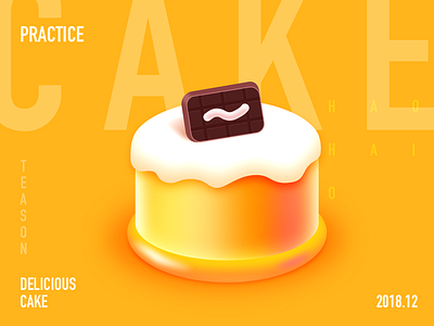 Cake draw icon，colourful ui