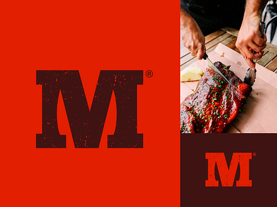 Meat & knife | Logo alphabate anagram brand branding design design agency food letter m logo logofolio logos logotipe m letter m logo meat meats meet peru