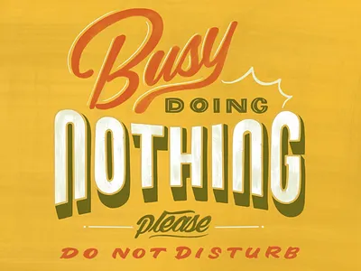 My favorite pastime hand lettering humor ohio retro sign painting vintage