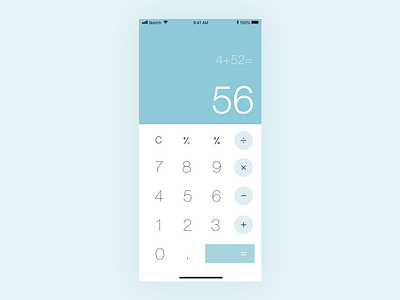 Daily Ui Calculator app ui