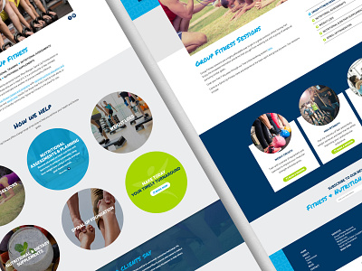 Spiral Up Fitness – website visuals brand identity design fitness personal trainer ui web design