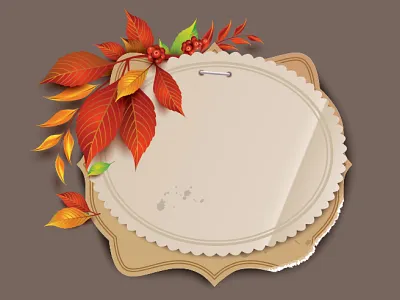 Autumn Fall Banner autumn autumn leaves banner design elements fall illustration nature paper vector vintage