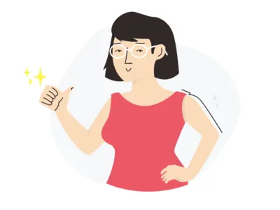 Thumbs up! girl ok success thumbsup ui woman