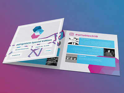 Artattech Festival Cologne 2019 - Brochure art brochure cologne editorial festival indesign technology typogaphy