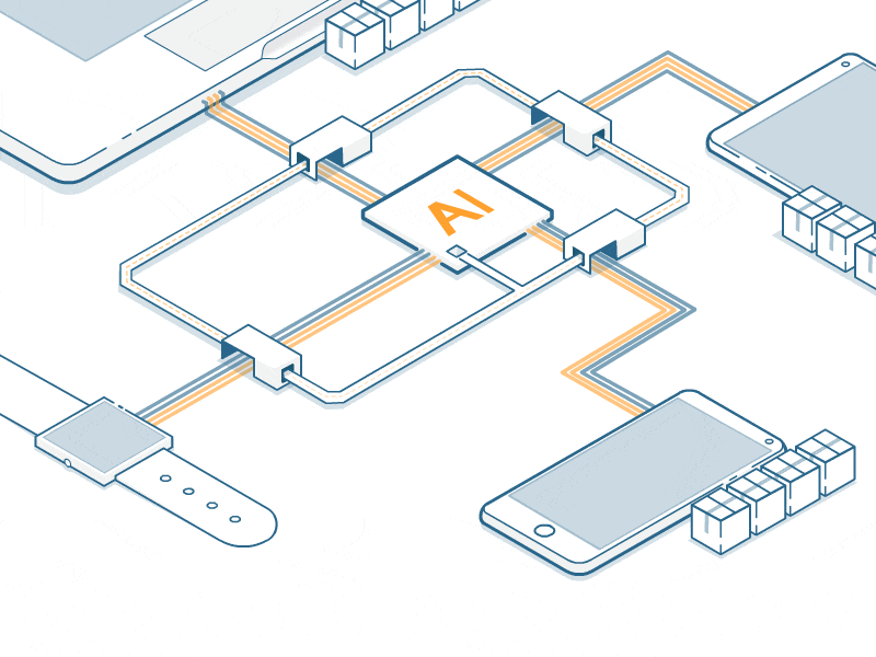 Artificial Intelligence - Isometric Animation adobe animate animation app concept art creative design flat icon illustration illustrator isometric isometric design isometric mockup outline ui ui ux uidesign ux vector web design