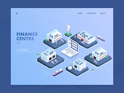 2.5d Sea transportation 2.5d computer illustration sea ship